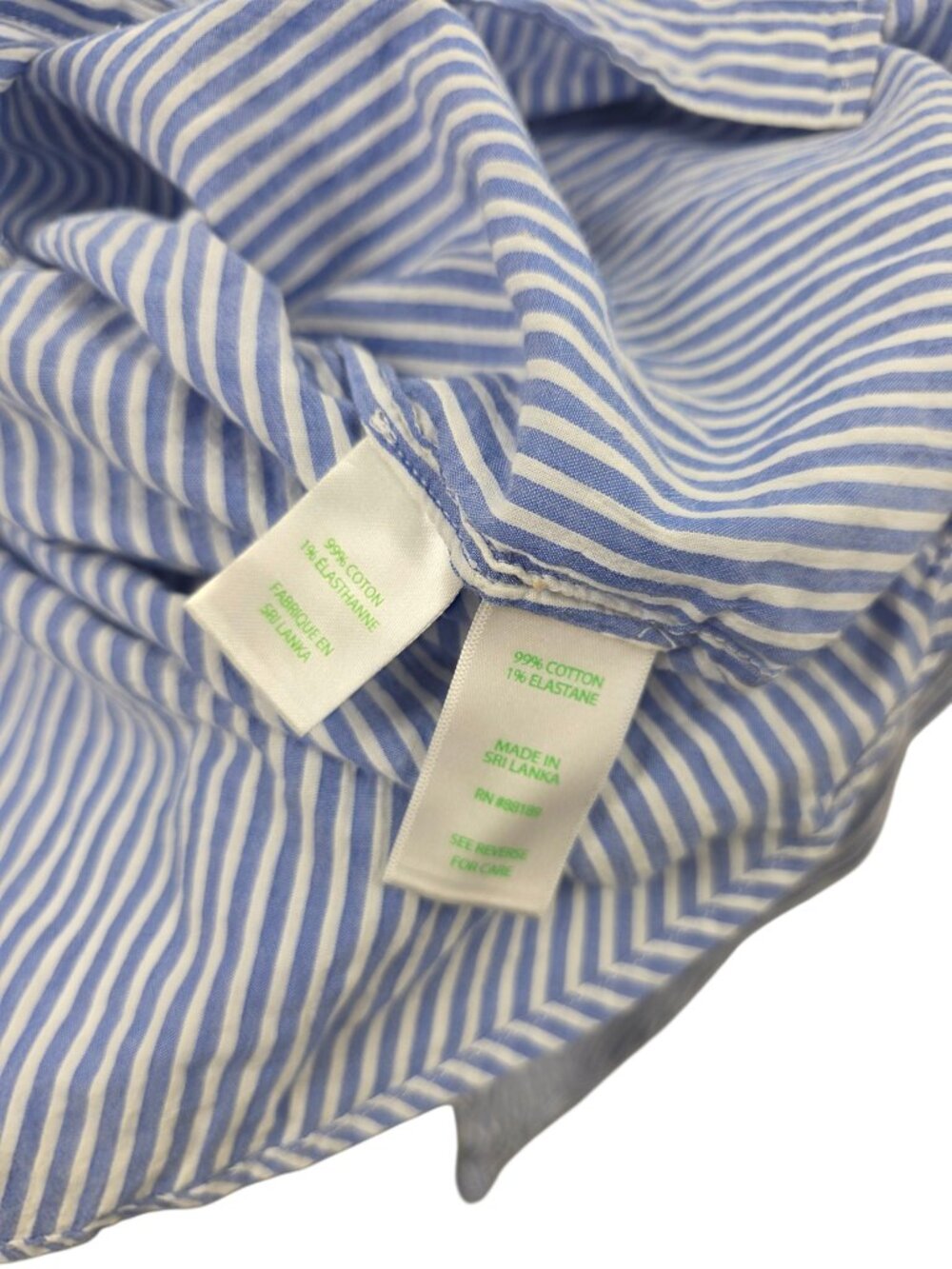 Lilly Pulitzer Striped Long Sleeve Lightweight Cotton Summer Button Up, XL - Picture 6 of 7